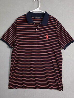 NWOT Polo Golf Ralph Lauren Mens Pro Fit Big Pony Striped Polo Size XL